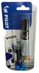 Pilot BLISTER markere pentru tabla negru Vboard Master Pilot 6 mm varf rotund CU REZERVA (3131910535836-C)