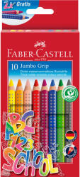 Faber-Castell Set Promotional Creioane Colorate Jumbo Grip 10 Culori Faber-Castell (FC280922)