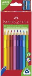 Faber-Castell Creioane Colorate Jumbo 10 Culori + Ascutitoare Faber-Castell (FC116510)