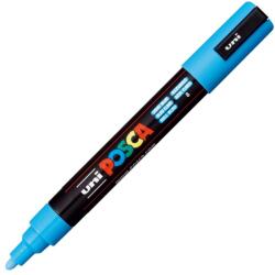 uni Marker UNI Posca PC-5M, varf rotund, 1.8-2.5mm Albastru deschis (M317)