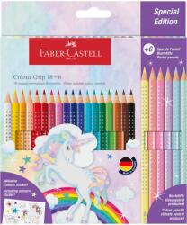 Faber-Castell Set Promo Creioane Colorate 18+6 Culori Grip 2001 Unicorni Faber-Castell (FC201543)