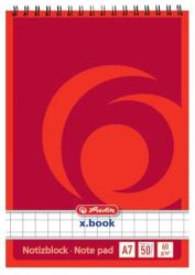Herlitz Bloc Notes A7 50F patratele cu spirala - X. Book (0110734)