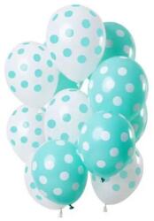 PentaCom Set 12 Baloane Latex Alb Verde 30 cm (3-68842)