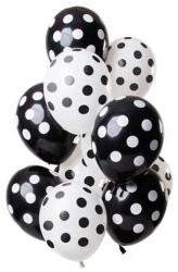 PentaCom Set 12 Baloane Latex Alb Negru 30 cm (3-68844)