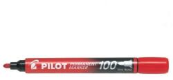 Pilot Marker permanent Pilot P100 1.0 mm varf rotund cu culoare Rosu (PSCA-100-R)