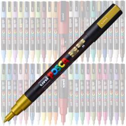 uni Marker UNI Posca PC-3M, varf rotund, 0.9-1.3mm Auriu (M298)