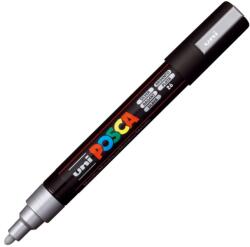uni Marker UNI Posca PC-5M, varf rotund, 1.8-2.5mm Argintiu (M299)