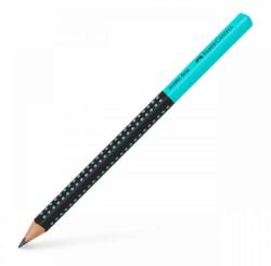 Faber-Castell Creion Grafit B Jumbo Grip Two Tone Negru-Turcoaz 2022 Faber-Castell (FC511912)