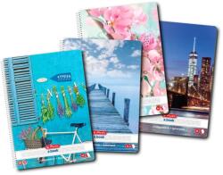 Herlitz Caiet A4 100 File Cu Spirala Patratele Motiv Enjoy Life - Economic (9484790)