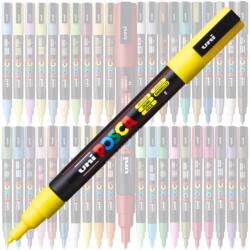 uni Marker UNI Posca PC-3M, varf rotund, 0.9-1.3mm Galben (M195)