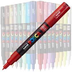 uni Marker UNI Posca PC-1M, varf rotund, 0.7mm Rosu (M249)