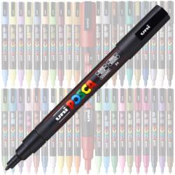 uni Marker UNI Posca PC-3M, varf rotund, 0.9-1.3mm Negru (M196)