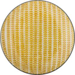 Bloomingville Farfurie pentru prânz Maple 25, 5 cm galbenă (82061609)