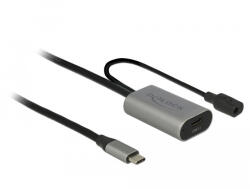 Delock Aktív USB 3.1 Gen 1 bovíto kábel USB Type-C 5 m hosszú
