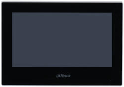 Dahua IP video kaputelefon - VTH2621G-WP (beltéri egység, WiFi, 7" touch screen, 1024x600, PoE, SD, I/O, H. 265, fekete) (VTH2621G-WP) - alarmtrade