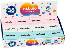 Nebulo Radír, logózott radír 3 színben, NEBULO (R-L-4C) - cartridge