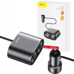 Baseus Autós Töltő 2x Usb-c Szivargyújtó Elosztó Baseus, 80W