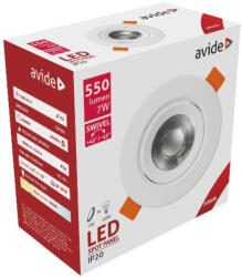 Avide Led Beépíthető Spot 38° Kerek 7W Ww 3000K (ALDLS38WW-R-7W)