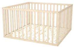 Timba 1 fa járóka 120x120-as fix kivehető pálcás borostyán