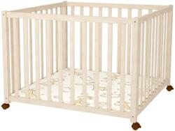 Timba 2 fa járóka 102x102-es emelhető, görgős, kivehető pálcás borostyán