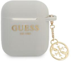 GUESS Eredeti Apple Airpods Guess Silicone Charm 4G Collection (Gua2LSC4EG) Szürke tok