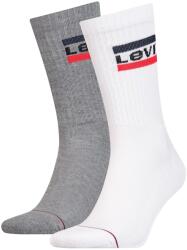 Levi's Levi's, Uniszex hosszú szárú zokni szett - 2 pár, Fekete, Szürke, Fehér, 35-38 (902012001-062-35-38)