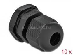 DELOCK PG9 tömszelence 10 db (fekete) (DL60194) (DL60194)