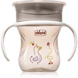 Chicco 360 Perfect X 12m+ gyakorlóbögre fogantyúval Grey 200 ml