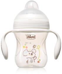 Chicco Transition Cup 4m+ gyakorlóbögre fogantyúval Grey 200 ml