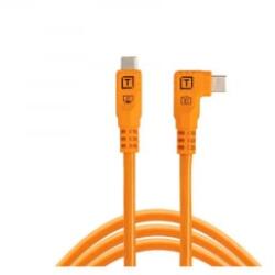 Tether Tools TetherPro Optima 10G USB-C, 3m, Straight to Right (narancs) (CUC10RTG2-ORG) (CUC10RTG2-ORG)