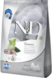 N&D 5kg N&D Dog Adult Mini White tengeri sügér, édeskömény és spirulina száraz kutyatáp