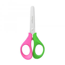 Keyroad Olló 13 cm tompa fejű Start zöld rózsaszín (KR971833) (KR971833)