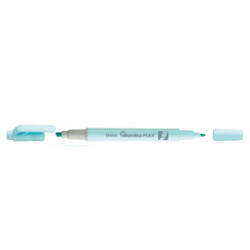 Pentel Szövegkiemelő kétvégű 1/3, 5mm, vágott és kúphegyű, pasztell kék (SLW11P-SE) (SLW11P-SE)