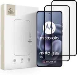 Tech-Protect Motorola Moto G86 5G / G86 5G Power Edzett üveg Tech-protect Glass Fit+ 2-csomag Fekete üvegfólia