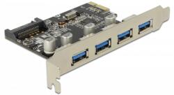 Delock PCI Express Kártya - 4 x Külső USB 3.0 (89297)