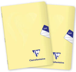 Clairefontaine Mimesys pastel PP, A5 "544" vonalas, 40 lap, citromsárga - 2 db (1544-74-PP-PAS)