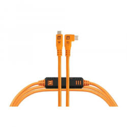 Tether Tools TetherPro Optima 10G USB-C, 4.6m, Straight to Right (narancs) (CUC15RTG2-ORG) (CUC15RTG2-ORG) - aqua