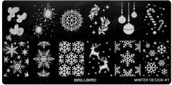 BRILLBIRD Karácsonyi nyomdalemez - Winter design 1