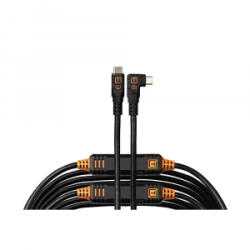 Tether Tools TetherPro Optima 10G USB-C, 9.4m, Straight to Right (fekete) (CUC31RTG2-BLK) (CUC31RTG2-BLK)