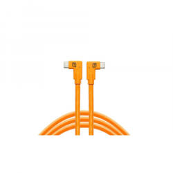 Tether Tools TetherPro Dual Right-Angle USB-C Cable (narancs) (CUC15RT2RT-ORG) (CUC15RT2RT-ORG)