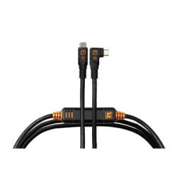 Tether Tools TetherPro Optima 10G USB-C, 4.6m, Straight to Right, (fekete) (CUC15RTG2-BLK) (CUC15RTG2-BLK) - aqua