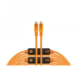Tether Tools TetherPro Optima 10G USB-C, 9.4m, Straight to Straight (narancs) (CUC31G2-ORG) (CUC31G2-ORG)