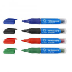 BLUERING Táblamarker 3mm, kerek, cserélhető betétes, , 4 különböző szín