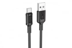 BOROFONE BX111 Feliz USB Type-C kábel 3A 1méter fekete (PM036900) (PM036900)
