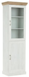  vitrines szekrény, északi sosna/vadtölgy, ROYAL W1D (KD-0000086110)