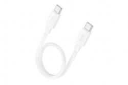 hoco. X96 Hyper USB Type-C/Type-C kábel 60W 25cm fehér (PM037617)