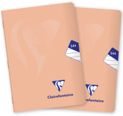 Clairefontaine Mimesys pastel PP, A5 "544" vonalas, 40 lap, korall - 2 db (1544-79-PP-PAS)