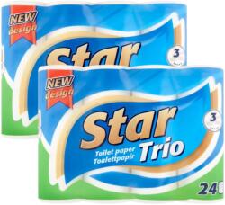 Star Trio 3 rétegű Toalettpapír 2x24 tekercs
