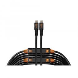 Tether Tools TetherPro Optima 10G USB-C, 9.4m, Straight to Straight (fekete) (CUC31G2-BLK) (CUC31G2-BLK) - aqua