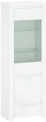 Vitrin 1D1W1S, fehér fényes, LINDY (KD-0000303562)